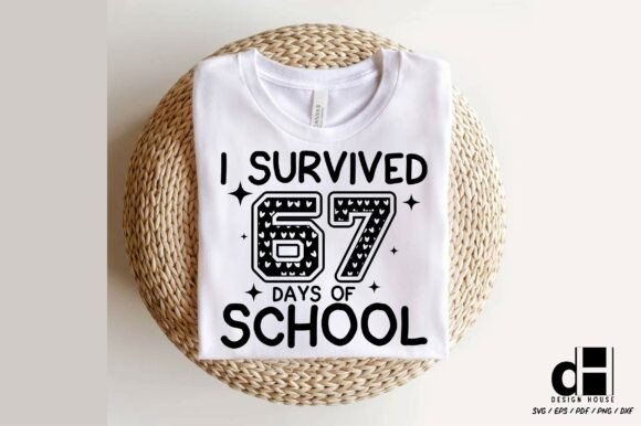 67 Six Seven Funny Meme Varsity SVG PNG