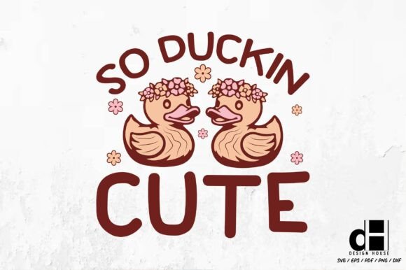 Funny Baby Duck Design SVG PNG