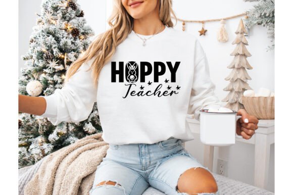 Hoppy Teacher Svg T Shirt Design