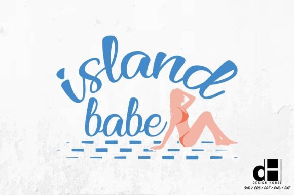 Island Babe – Retro Summer Beach SVG PNG