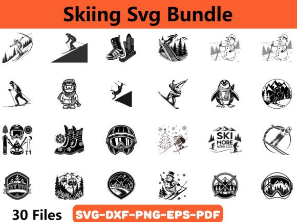 Skiing SVG Bundle Review