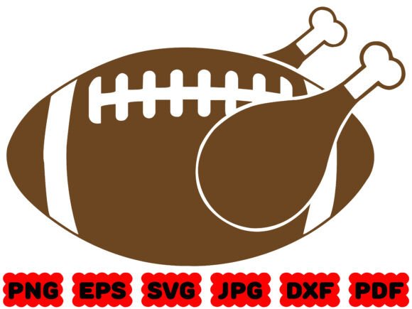 Thanksgiving Turkey Football SVG