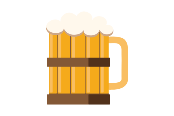 Wooden Beer Mug Embroidery Design